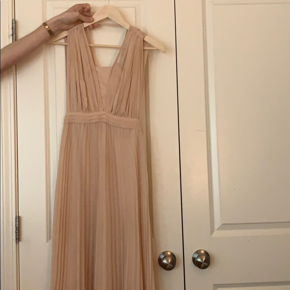 Rose gold gown dress